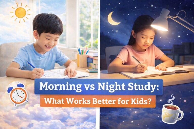 Morning vs Night Study: What Works Better for Kids? A Parent’s Guide